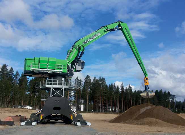Mantsinen 200 M HybriLift®— world’s strongest hydraulic material handler